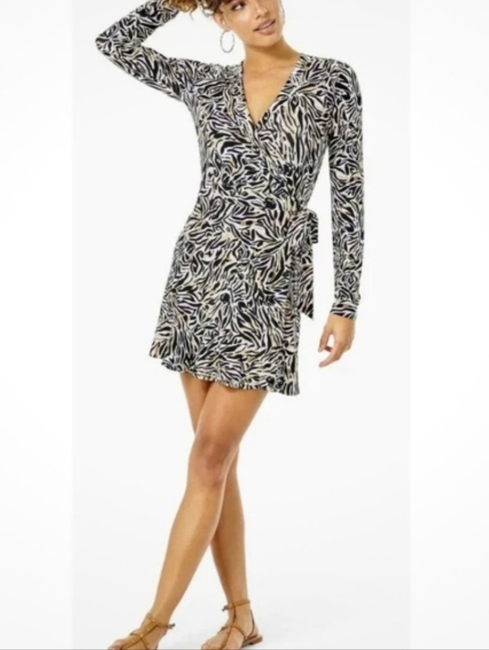 Lilly Pulitzer Rilla Onyx Can You Zee Me Zebra Wrap Dress Skort Short Romper XL